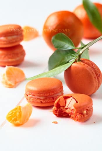 Macarons à la Clémentine de Corse de PureGourmandise