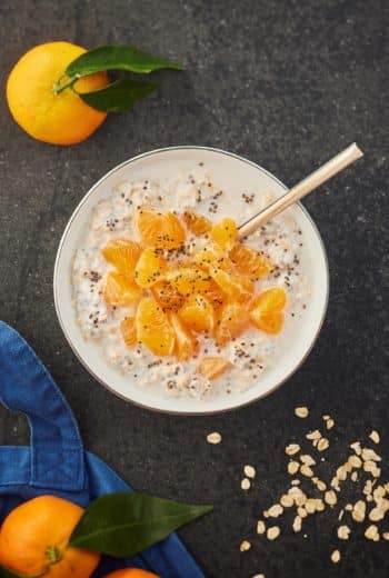 Porridge flocon d’avoine skyr et Clémentine de Corse