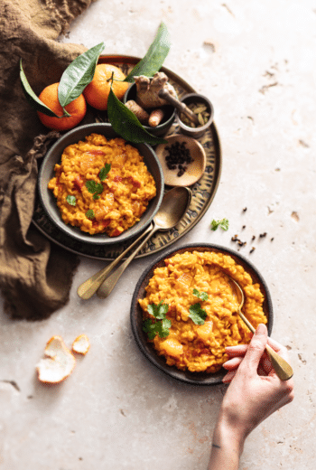 Dhal de lentilles corail à la Clémentine de Corse