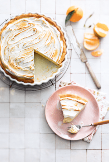 Tarte à la Clémentine de Corse meringuée